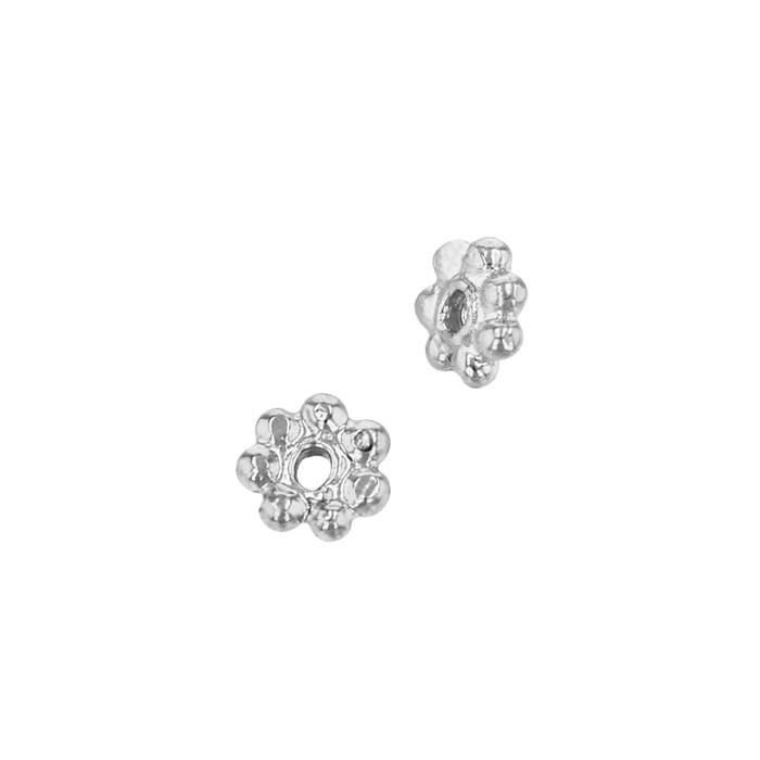 20kw 3.5mm handmade daisy hexagon spacer bead