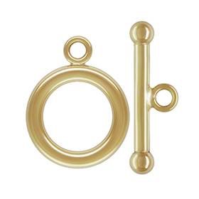 Gold Filled Toggle Clasp With Ball Bar