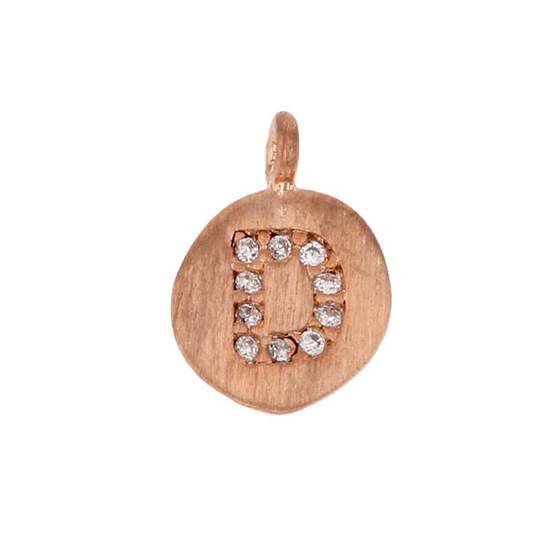 8mm disc cubic zirconia initial d charm