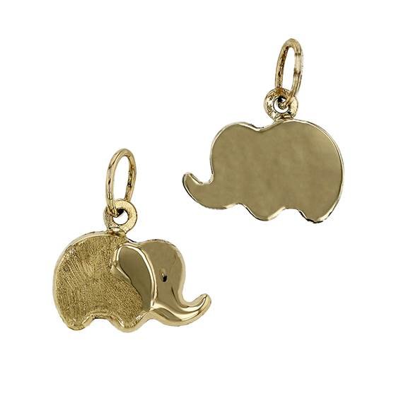 14ky 10mm elephant charm