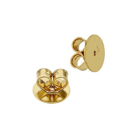 14ky 4x0.86mm hole heart shape earring friction earnuts