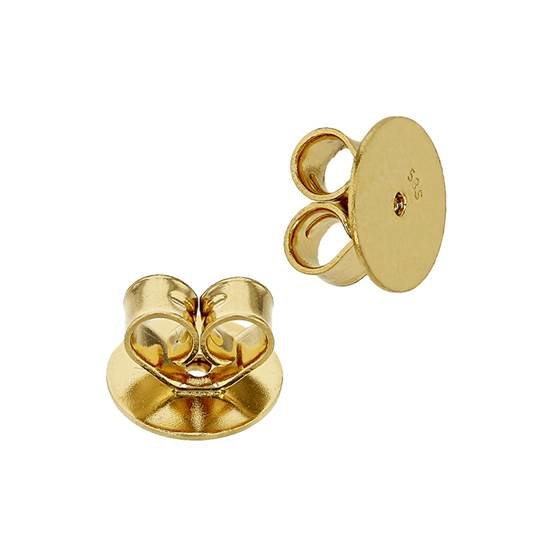 14ky 5.5x0.86mm hole heart shape earring friction earnuts