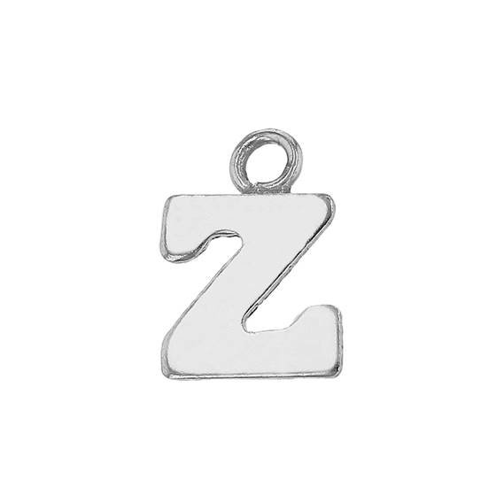 ss 8mm block style letter z charm