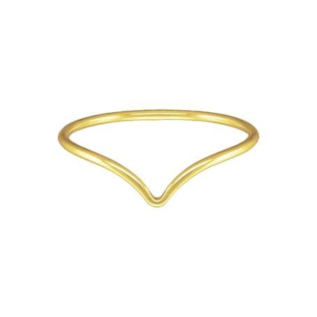 gf size7 1.0mm thick chevron stacking ring