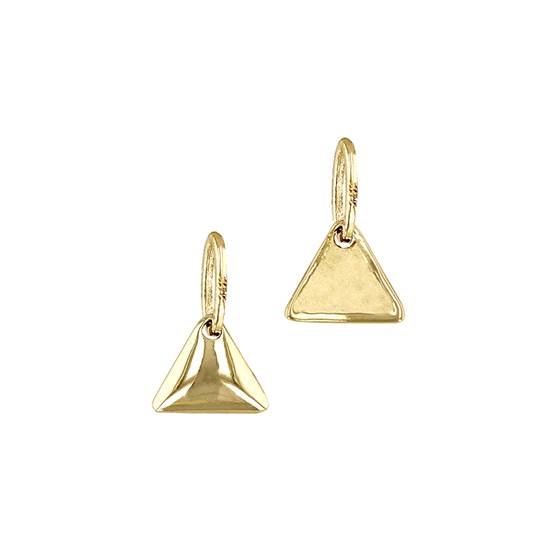 14ky 3mm triangle charm