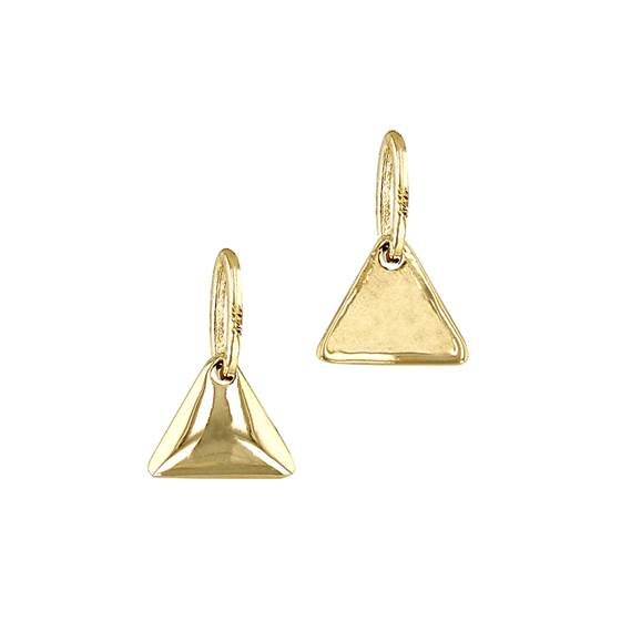 14ky 4mm triangle charm