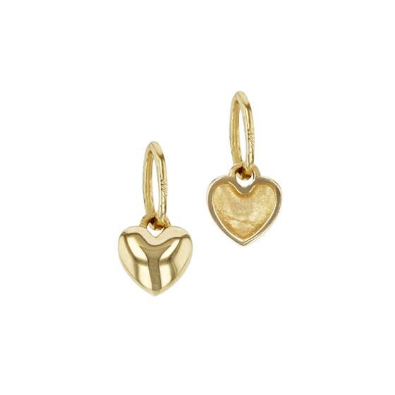 Heart Charm Necklace in 14k Yellow Gold – Bailey's Fine Jewelry