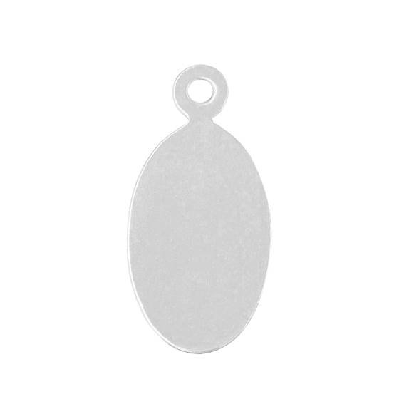 ss 16x8mm oval tag