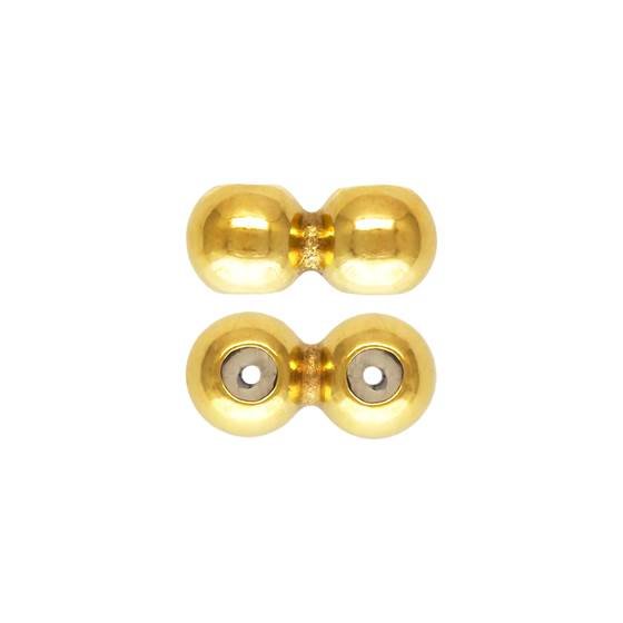 gf 3mm 2 row spacer bead with 0.5 silicon hole