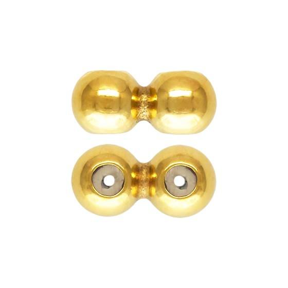 gf 4mm 2 row spacer bead with 0.5 silicon hole