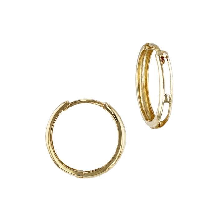 18ky 20x3mm huggie hoop earring