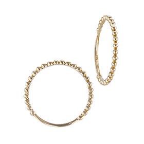 14K Half Ball Ring