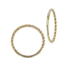 14K Half Twist Wire Ring