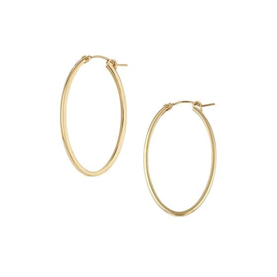 gf 34mm square tubing oval earring