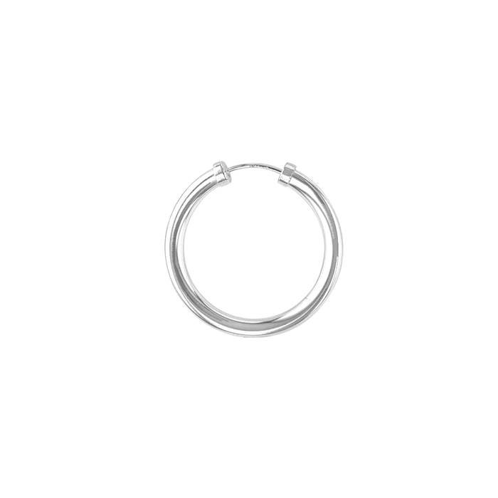 ss 3x24mm endless hoop earring