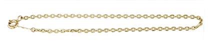 14K Drawn Cable Chain Bracelet