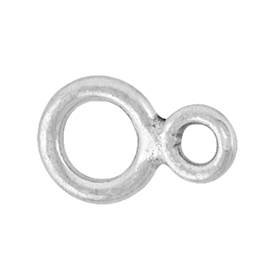 sterling silver 5.10mm ring chain tag