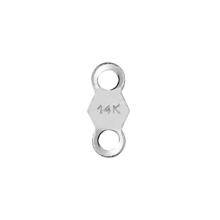 14kw 7.5x3.5mm closed ring chain tag