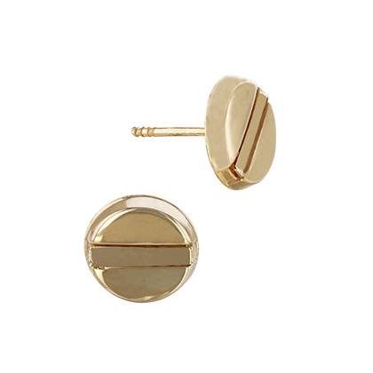 14K Screw Top Stud Earring