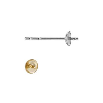 14K Light Weight Pearl Stud earring