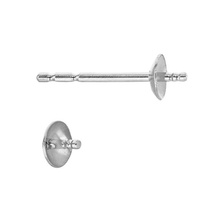 14kw 5mm cup light weight pearl stud earring