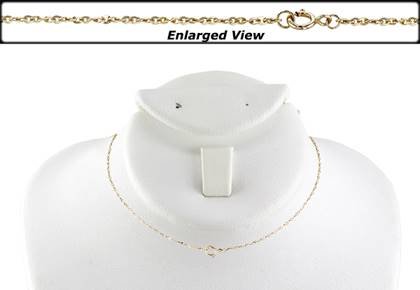 14K Ready to Wear 1.2mm Tiwsted Flat Chain Necklace