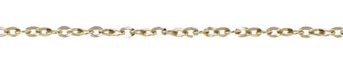 14K Gold Twisted Flat Cable Chain