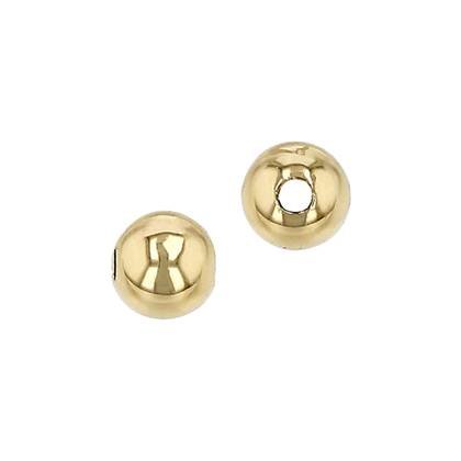 18K Round Bead 1.2mm Hole