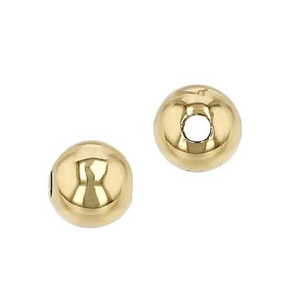 18K Round Bead 1.5mm Hole