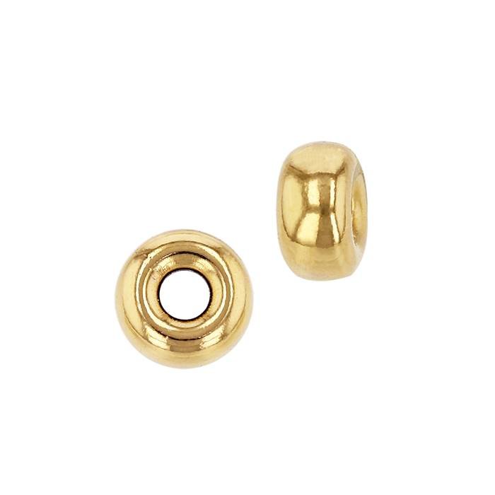 18ky 5.1x3mm smooth roundel bead with 1.8mm hole