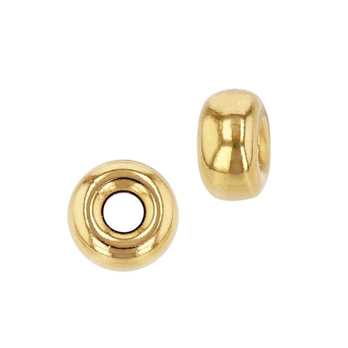 18ky 6.3x3.5mm smooth roundel bead with 2.0mm hole