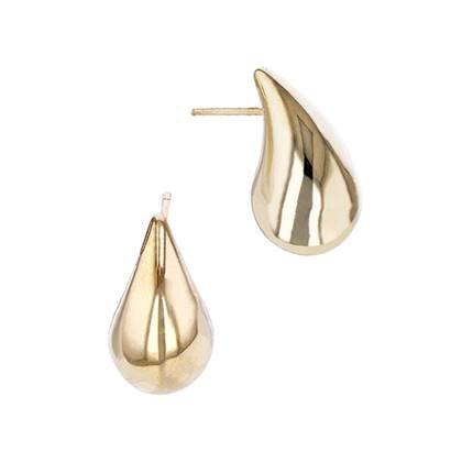 14K Teardrop Stud Earring