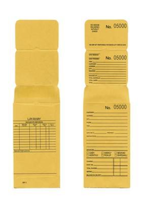 3-part repair craft envelope with detachable stubs #4001-#5000