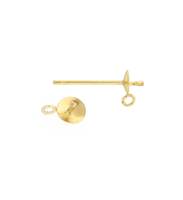 Pearl Earring With Jump Ring 4mm