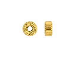 Corrugated Roundel Bead 6mm