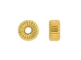 Corrugated Roundel Bead 8mm