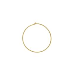 Vermeil 25mm Beading Hoop Earring