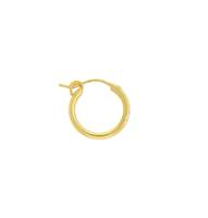 Vermeil 15mm Hoop Earring