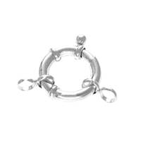 Sterling Silver 3X12mm Closed Ring Springring Clasp