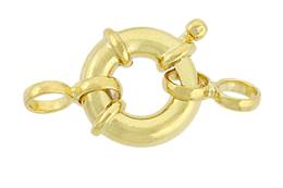 Vermeil 12mm Close Ring Springring Clasp