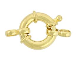 Vermeil 20mm Close Ring Springring Clasp