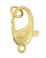 Vermeil 19X11mm Fancy Oval Trigger Clasp