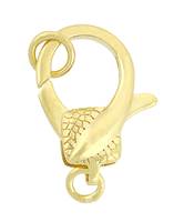 Vermeil 21X13mm Fancy Oval Trigger Clasp