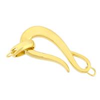 Vermeil 26X10mm Hook and Eye Clasp