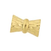 Vermeil 16X10mm Multi-Row Matt Bow Magnetic Clasp