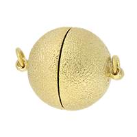 Vermeil 14mm Star Dust Ball Magnetic Clasp