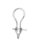 Platinum 8X20mm Medium Earring Omega Clip