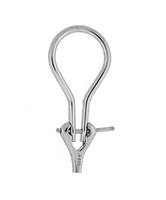 Platinum 9X22mm Large Earring Omega Clip