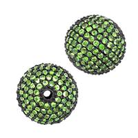 14KW 2.15cts 12mm Tsavorite Ball Bead