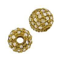 14KY 6mm Diamond Ball Bead